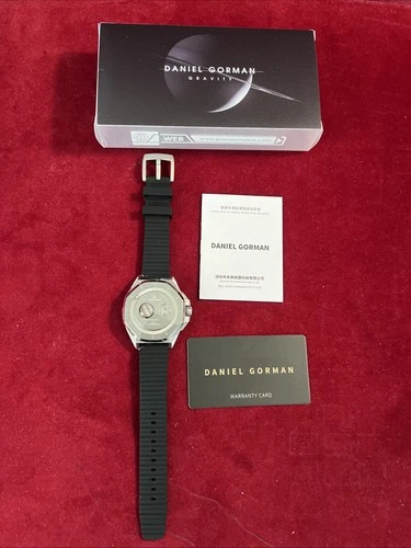 New Daniel Gorman Men's Watch Quartz Gravity Series 2077 Silicone StrapOpens in a new window or tab