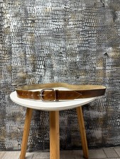 Vintage YSL Yves Saint Laurent Brown Leather Belt