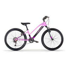 Bici 26 District MTB 18 velocità front rosa opaco per ragazza donna MBM