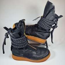 Nike SF Air Force 1 High Boots Mens UK 9 Black Gum Military 