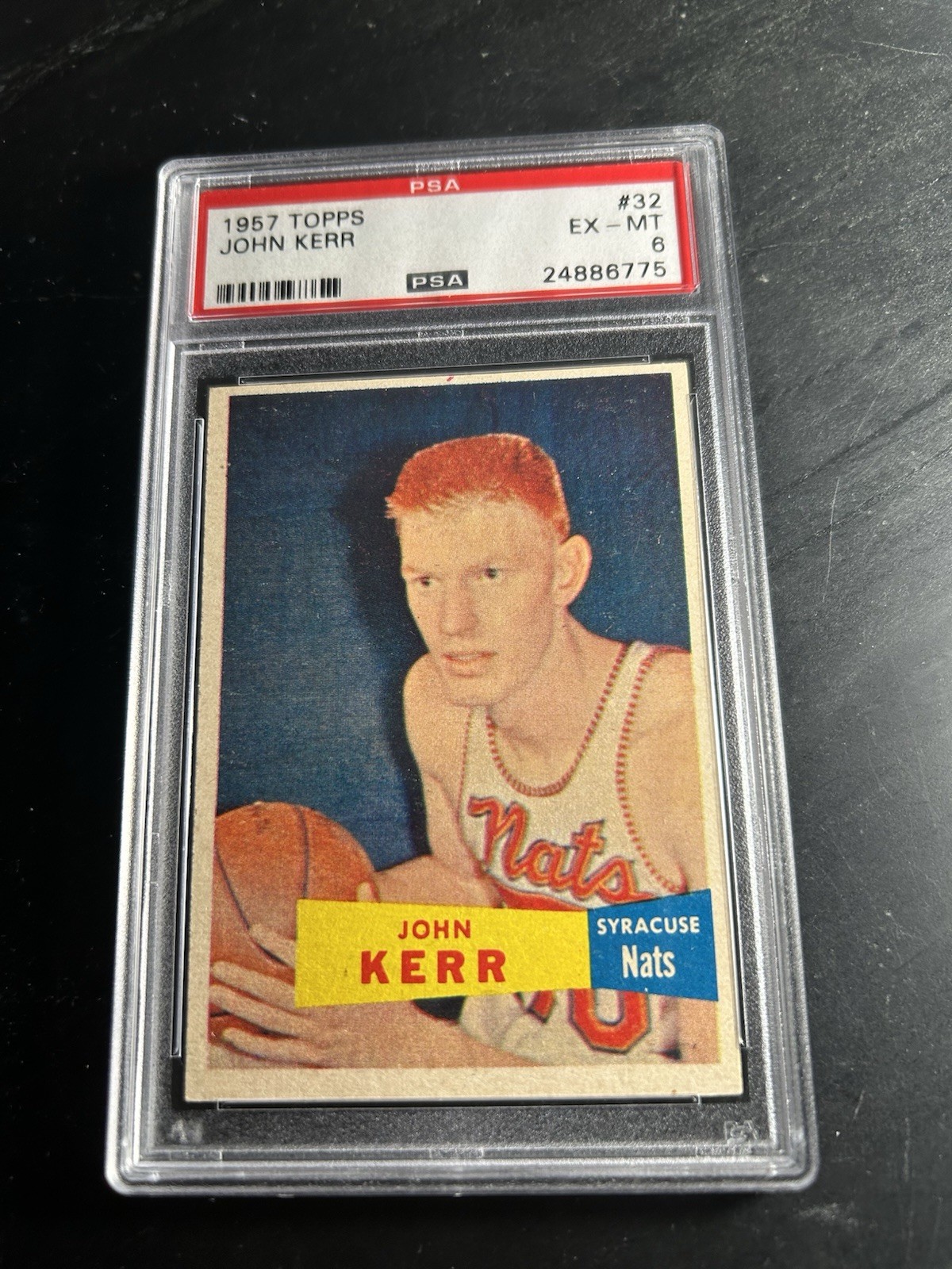 1957 Topps #32 John Kerr RC PSA 6 Syracuse Nats