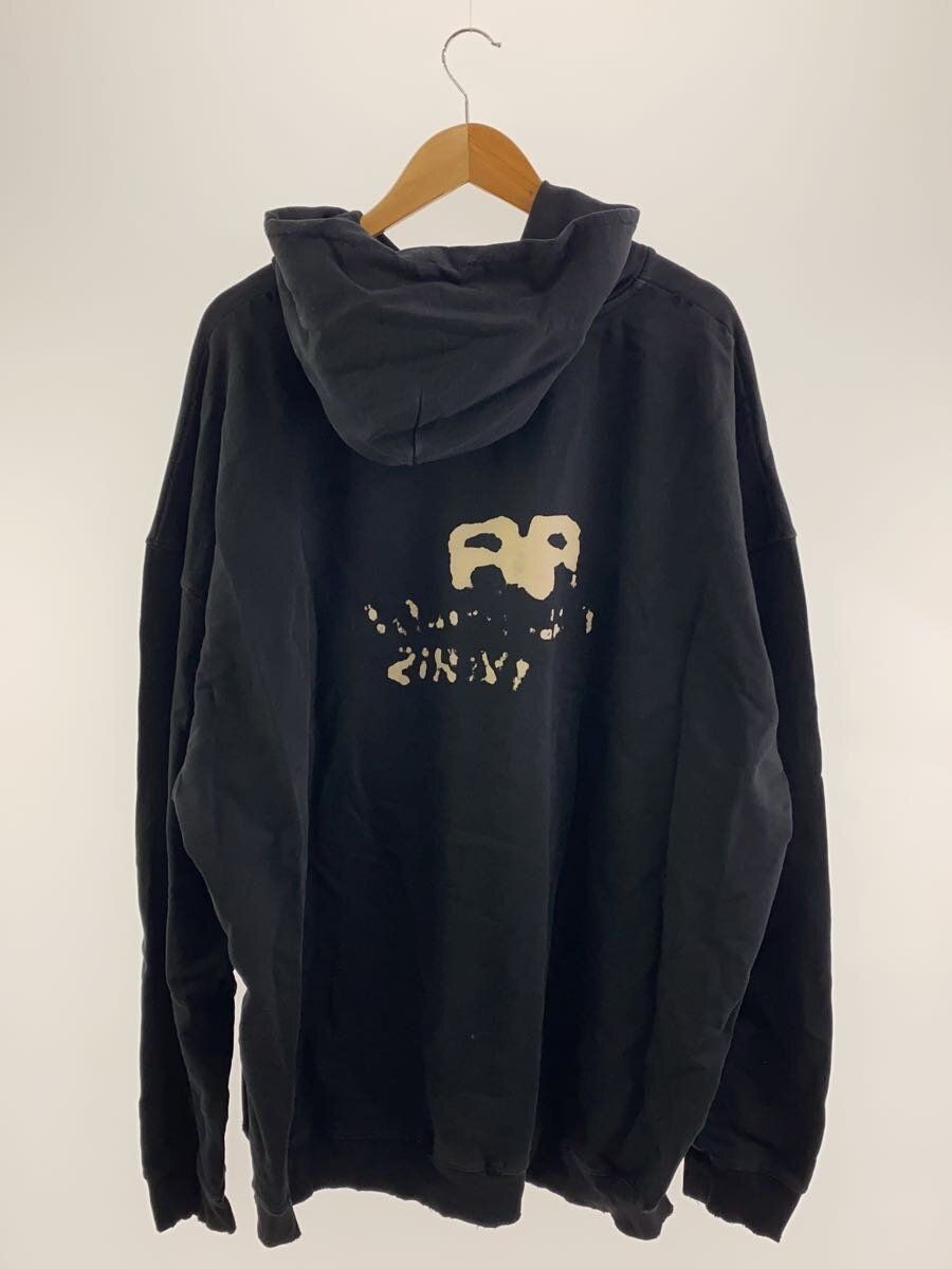 BALENCIAGA BB ICON コットン ロゴ ラージ フーディ パーカー BALENCIAGA Hoodie S Cotton Black Hand Drawn BB Icon Used | eBay