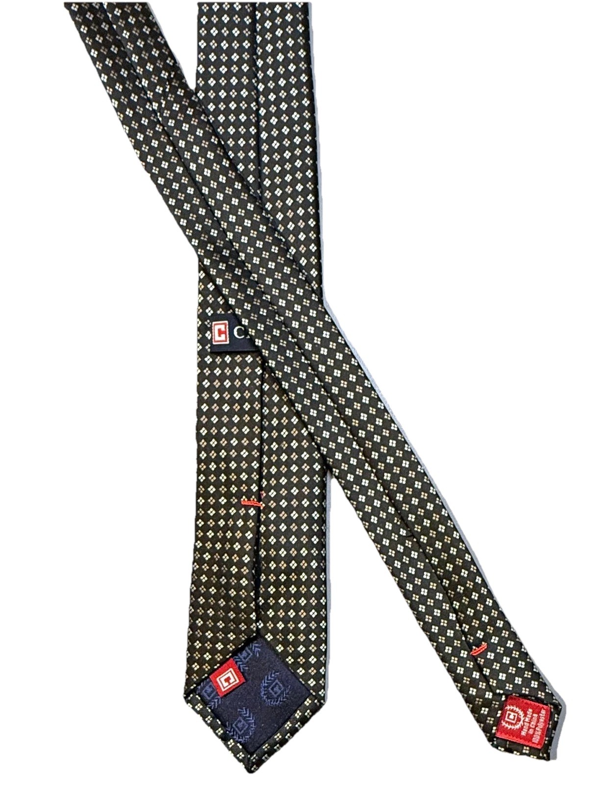 Chaps Black Geo Pattern 100% Polyester Neck Tie 2… - image 7