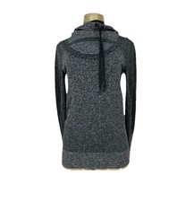 Under Armour Small Women Fitted Threadborne Cowl Neck T-shirt Long Sleeve E34