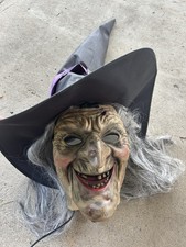 12ft Hovering Witch Animatronic Animated Halloween Prop Home Depot Used Complete