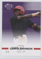 2012 Leaf Rize Draft Purple 5/5 Lewis Brinson #13 q3g