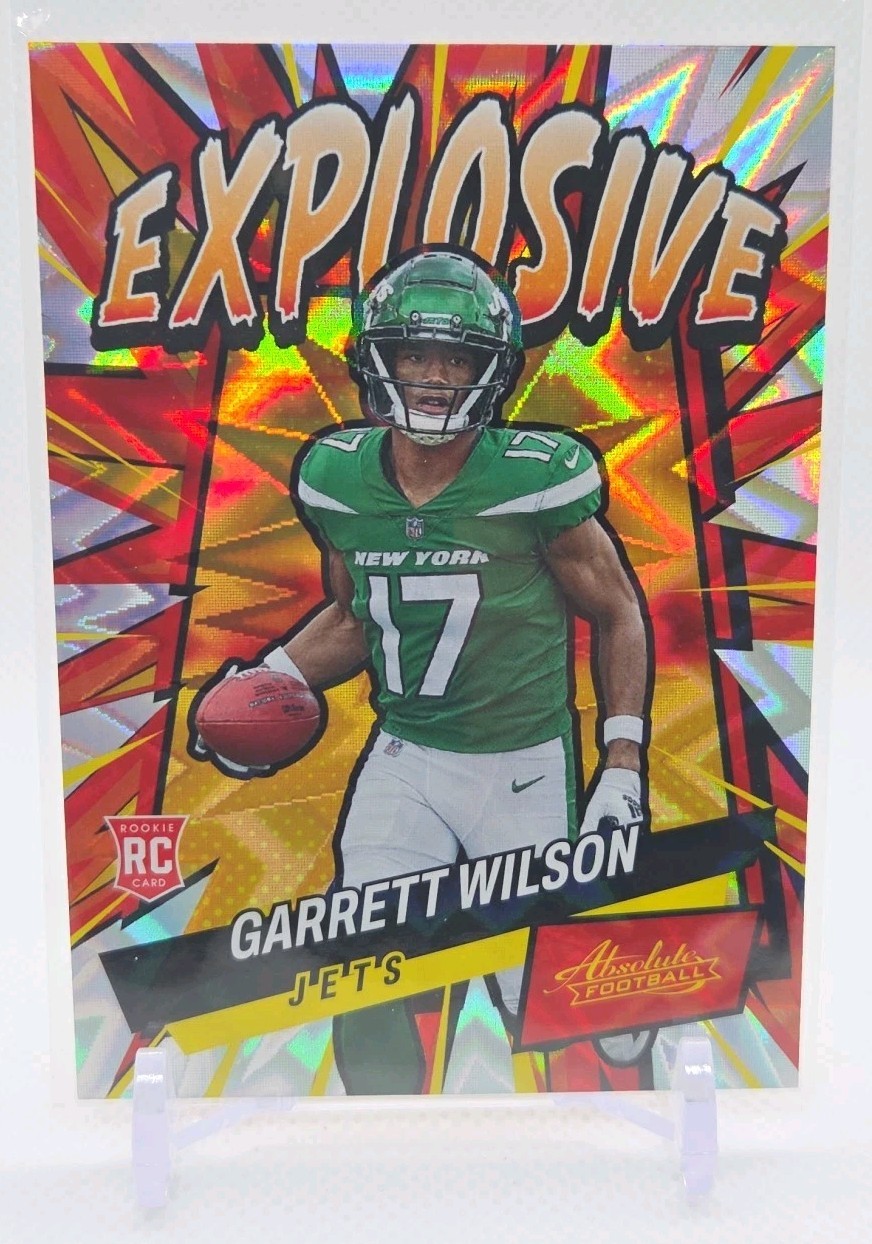 2022 Panini Absolute Football Explosive Rookie Garrett Wilson #E41 New York Jets