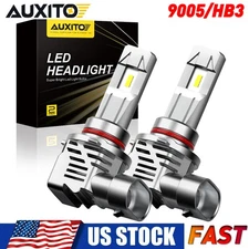 2Pcs AUXITO 9005 LED Headlight Bulbs Conversion Kit High Beam White Bright EAH