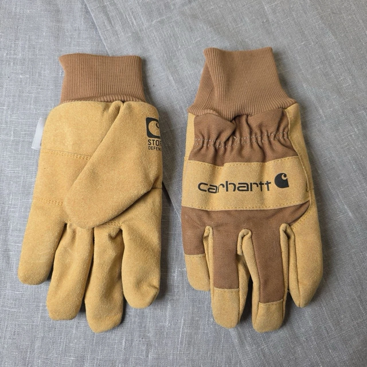 Carhartt Men’s Insulated Work Gloves Brown Large Storm Defender