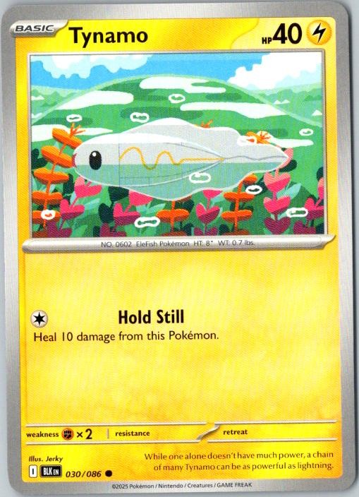 Tynamo Black Bolt Pokémon TCG
