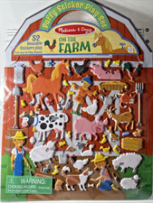 Melissa  Doug Puffy Sticker Farm Set   52 Reusable Stickers   New Farm Play Set