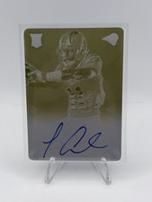 2013 Panini Black Tavon Austin #235 Yellow/Gold Printing Plate 1/1 Auto RC