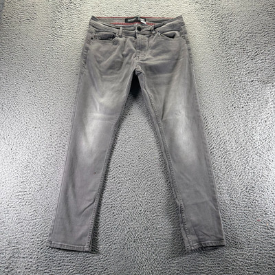 Cultura Jeans Mens 32x30 Gray Cotton Denim Skinny Faded Stretch Workwear Travel