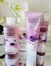 Bath and Body Works Sea Salt and Lavender Set Of 4 New