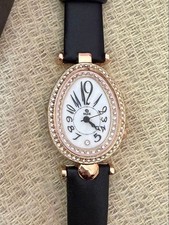 Orologio Breguet ovale orologio nero oro rosa elegante originale autentico