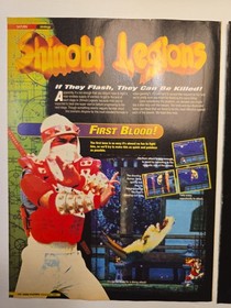 ​Rare Shinobi Legions Sega Saturn Strategy Guide & Promo Ad Vintage Magazine Lot