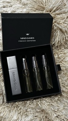 Mind Games French Defense Extrait de Parfum Spray Travel Set 3x7.6mL w/ Case