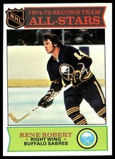 1975-76 Topps #296 Rene Robert Buffalo Sabres NM