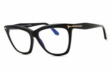TOM FORD FT6064-B 001 Eyeglasses Shiny Black Frame 56mm