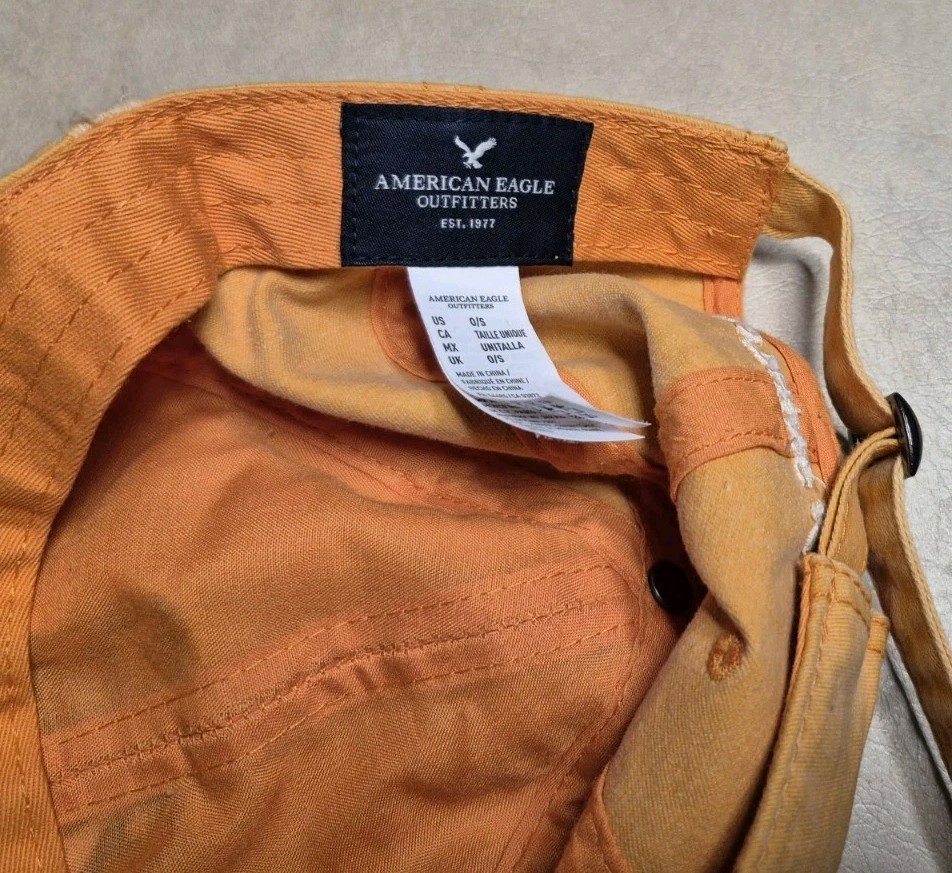 American Eagle Distressed Strapback Baseball Cap … - image 6