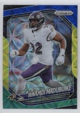 2025 Panini Prizm Choice Blue Yellow & Green Justin Madubuike Nnamdi #22 1fm1