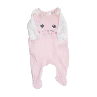 H&M, Strampler, Größe: 50, Pink/Weiß, Baumwolle/Polyester, Sonstiges #Rjf