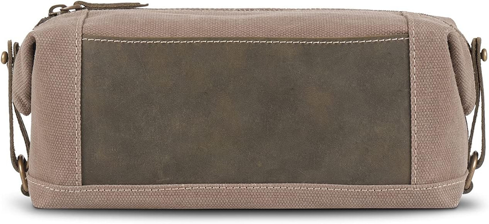 Borsa Toilette Resistente Outdoor - Dopp Kit Tela e Cuoio per Camping
