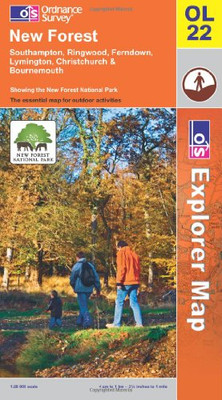 New Forest, Southampton, Ringwood, Ferndown, Lymington,... - Ordnance Survey