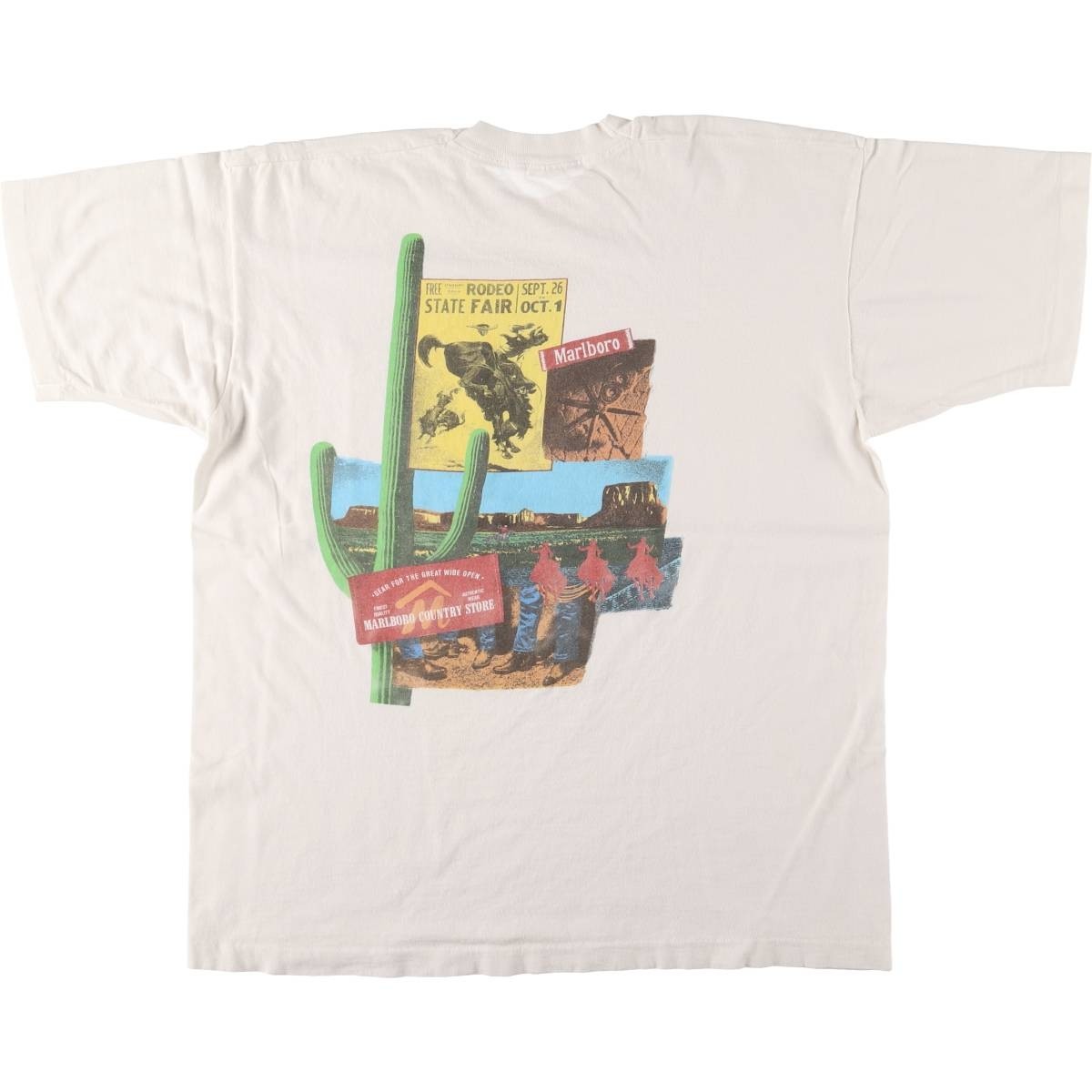 90S USA製 Marlboro FRUIT OF THE LOOM XL 90's FRUIT OF THE LOOM ''Marlboro'' ポケットTシャツ 赤 表記