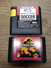 Vtg Sega Genesis Video Game Lot Jurassic Park EA Sports International Soccer