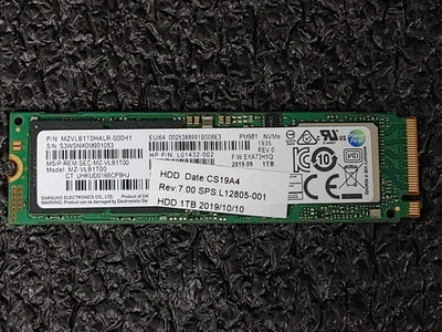 HP L01432-002 MZVLB1T0HALR-000H1 PM981 1TB NVMe PCIe 3.0x4 SSD Solid State Drive