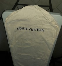 RARE Genuine LOUIS VUITTON Beige Garment Bag - Designer Dress Suit Cover