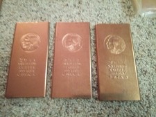 3 1 Lb Copper Bars .999 Copper