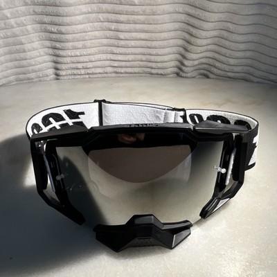 100% Racecraft Motocross Goggles Black Clear Lens MX ATV Dirt Bike New