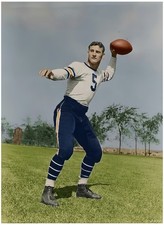 George Mcafee-chi-bears  Colorized 8x10 Print-FREE SHIPPING
