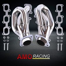 Fits Ford Mustang 3.7l V6 2011-2015 Shorty Exhaust Header Silver Stainless Steel