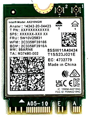 NEW 100 Intel AX210 WiFi 6E M.2 Card WiFi Bluetooth 5.3 NGFF Key-A Key-E AX210NG