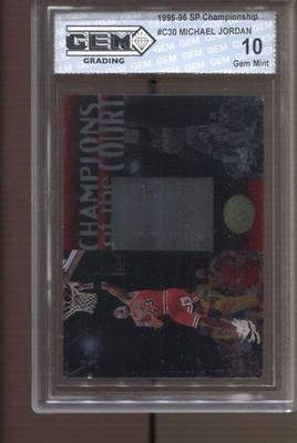 1995-96 Michael Jordan SP Championship Champions Of The Court #C30 Gem Mint 10