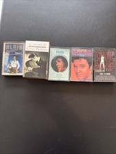 elvis presley cassette lot 5 With One Dual Cassette Used