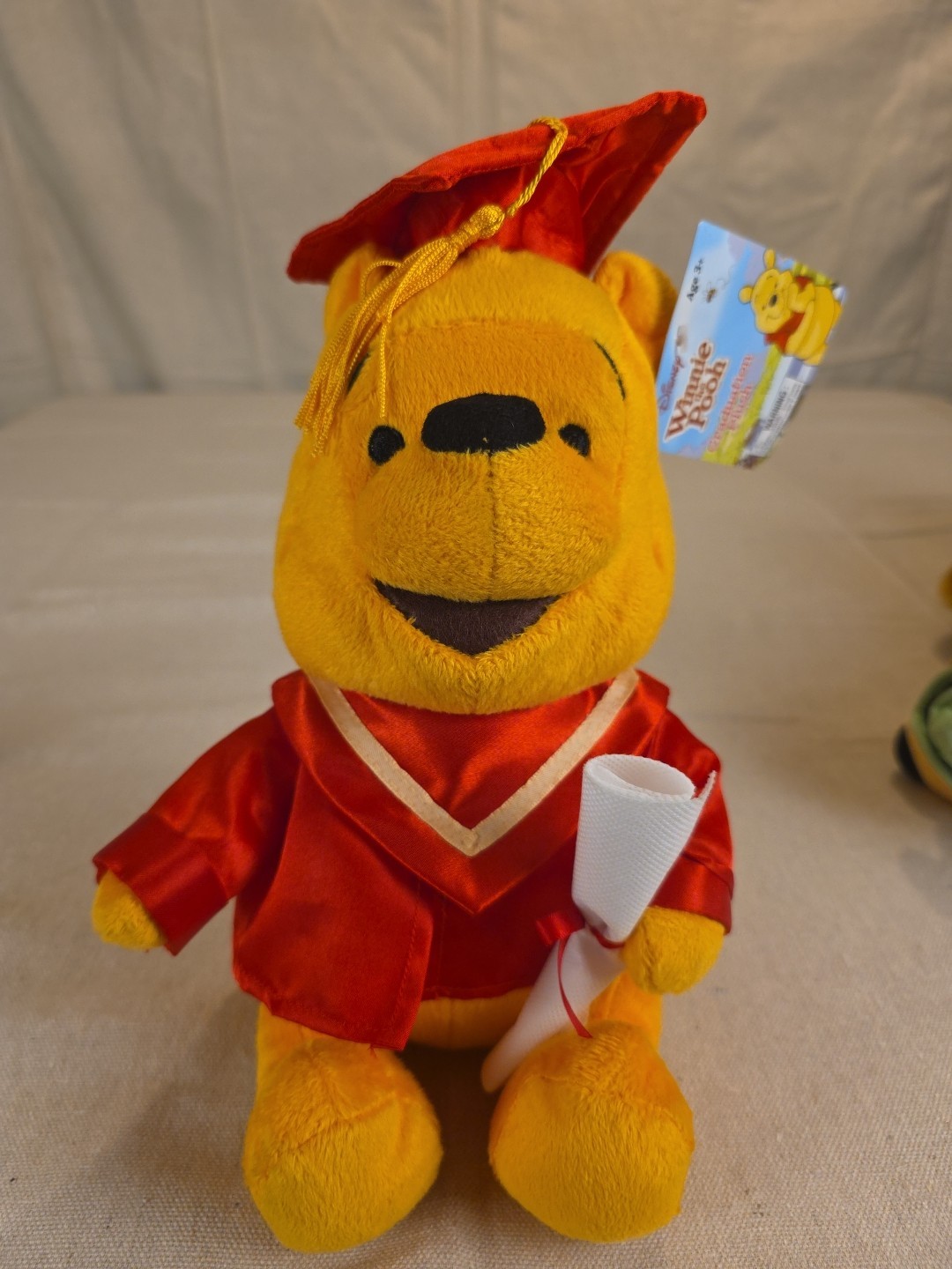Disney Winnie the Pooh Graduation Plush Cap And Gown Stuffed Animal NWT