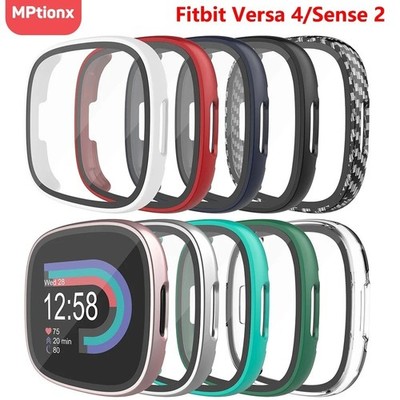 Für Fitbit Versa 3/Sense Watch Display Hülle Schale Schutz 360 Slim Cover UK