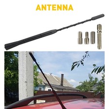 9.6" Short Car Radio Stereo Hidden Antenna Stealth FM AM For Truck Boat Black 1X