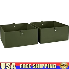 Versatile Toy Storage Bins W/ Handles Kids Playroom Organizer Solutions New