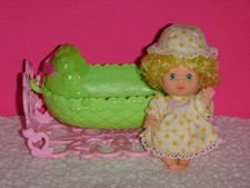 Vintage Strawberry Shortcake Berry Baby BASSINET  LEMON MERINGUE doll 1983