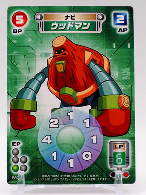 Woodman Mega Man Exe Battle Network Axess Card Game TCG RA07/84 Takara ZG427