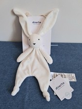 ❤️ DOUDOU LAPIN PLAT ABSORBA Coton Velour Bio NEUF