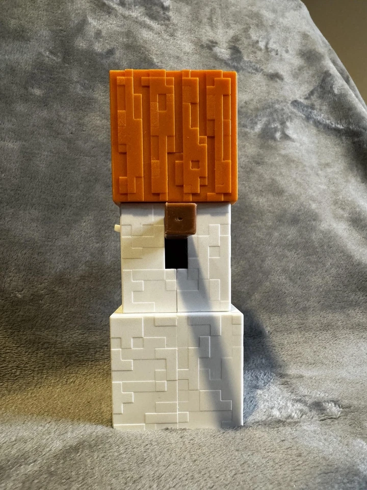 Figura de acción grande Minecraft Snow Golem Mattel 2015 DNH19 juguete Jack O'Lantern Foto 3 de 4
