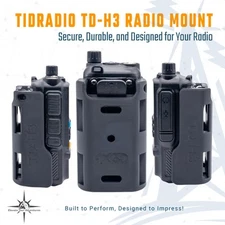 RADIO MOUNT for TIDRADIO TD-H3 | OFF-ROAD | 3 MOUNTING OPTIONS | TDH3-MO