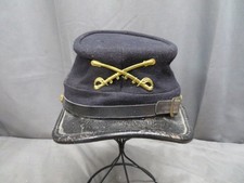 INDIAN WARS US ARMY MODEL 1872 KEPI HAT W/ CAVALRY INSIGNIA