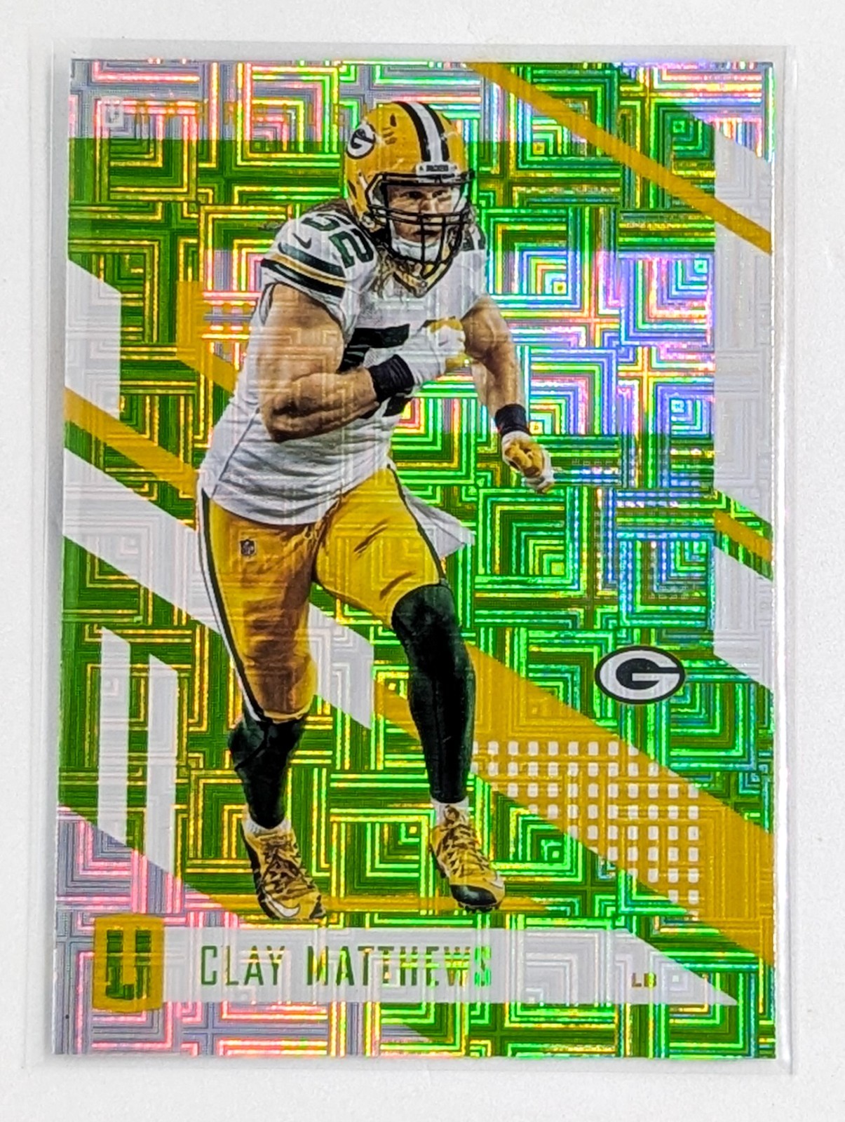 2017 Panini Unparalleled Lime Green #123 Clay Matthews Green Bay Packers